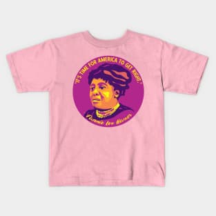 Fannie Lou Hamer Portrait and Quote Kids T-Shirt